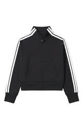 Misha Zip-up Track Jacket - Black