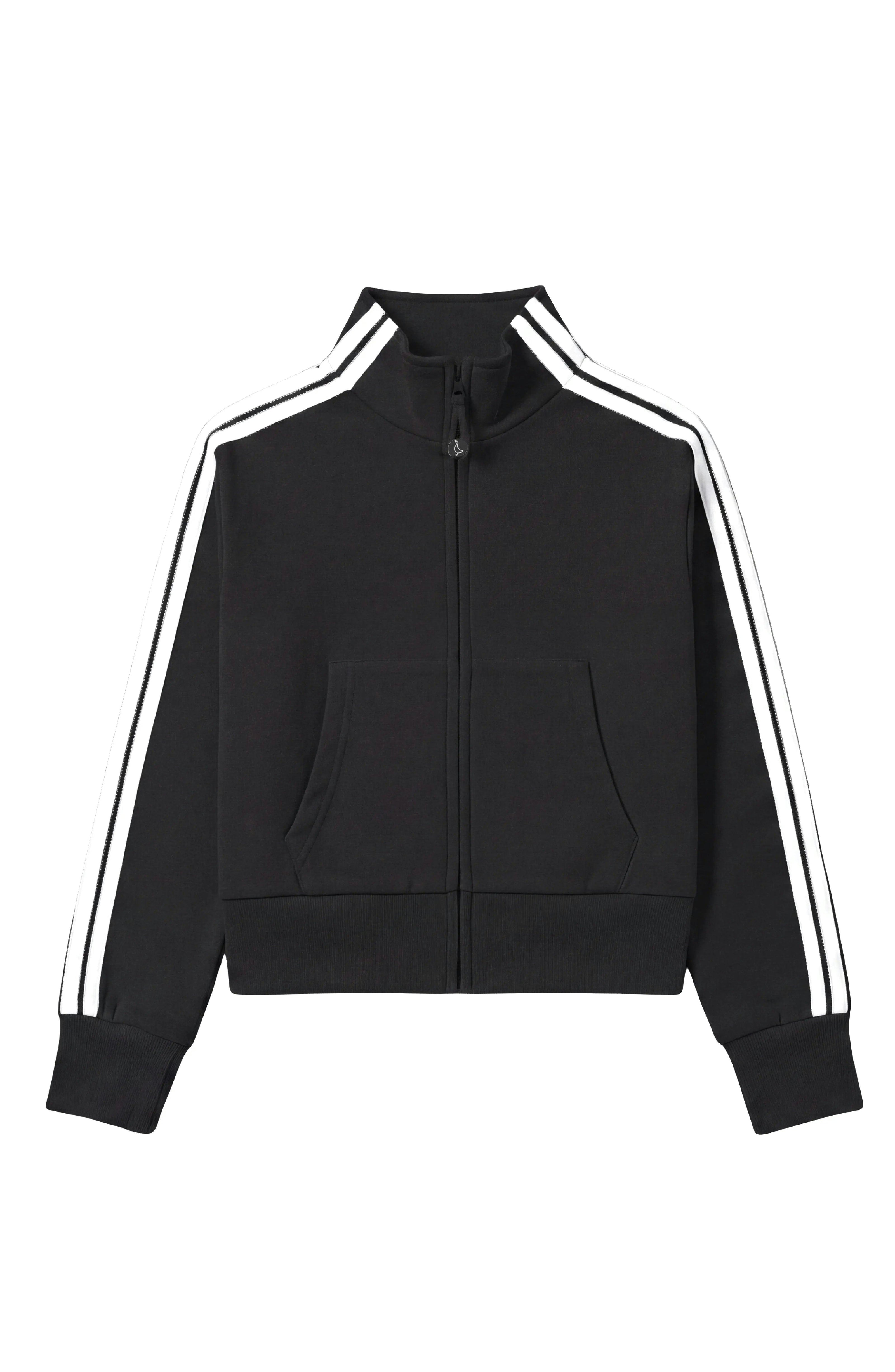 Misha Zip-up Track Jacket - Black