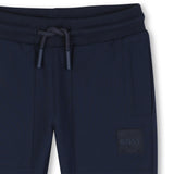 Navy Satin Jogging Pants
