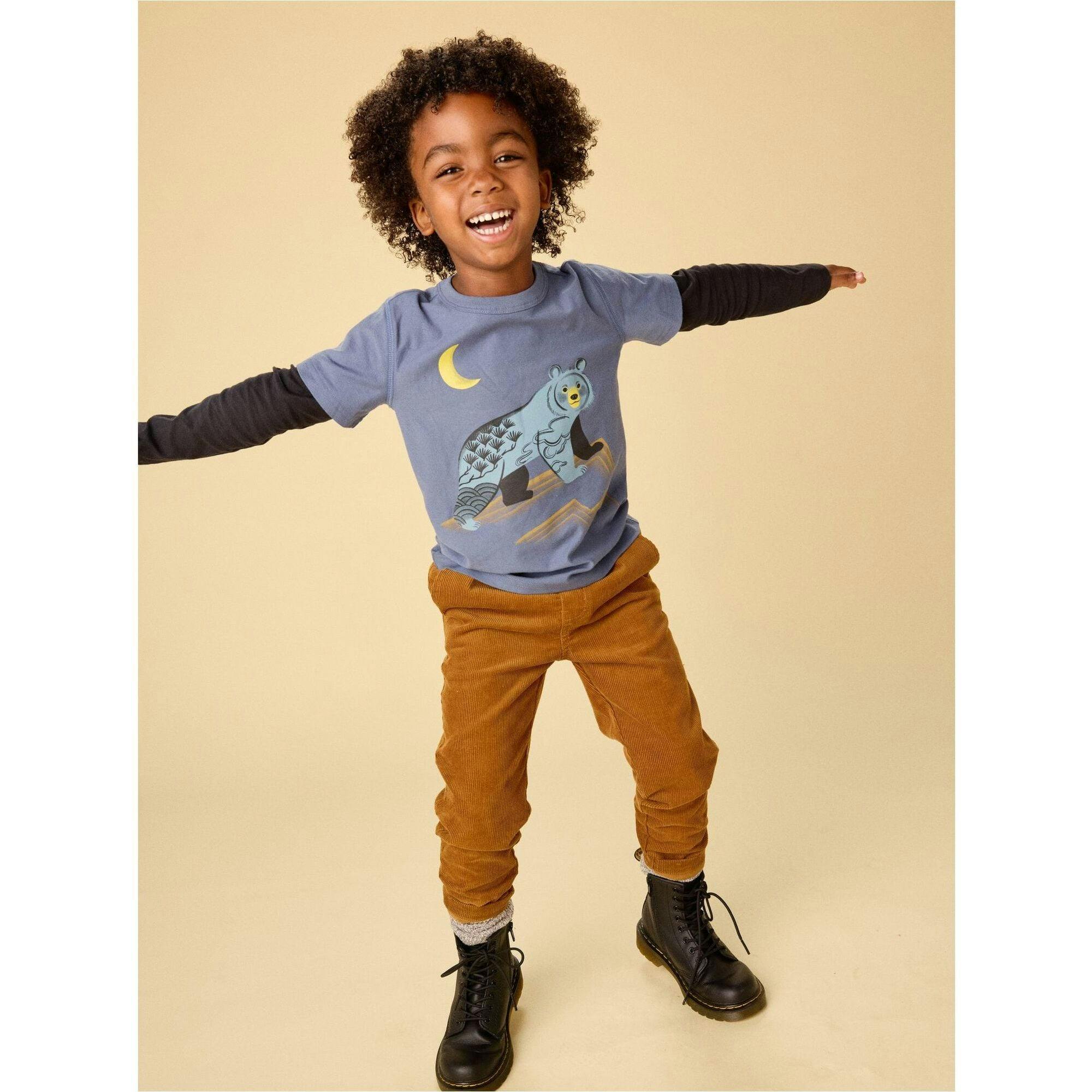 Decorated Layered Tee, Blue