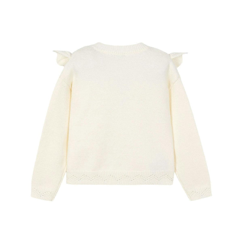 Girl Openwork Knit Sweater
