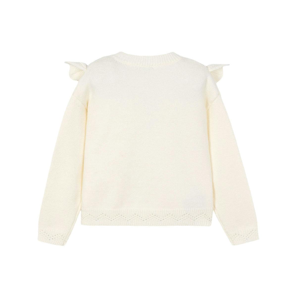 Girl Openwork Knit Sweater