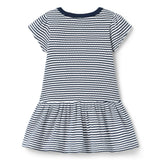 Striped Dropwaist Dress, multicolor