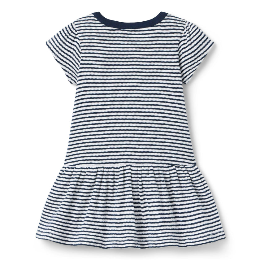 Striped Dropwaist Dress, multicolor