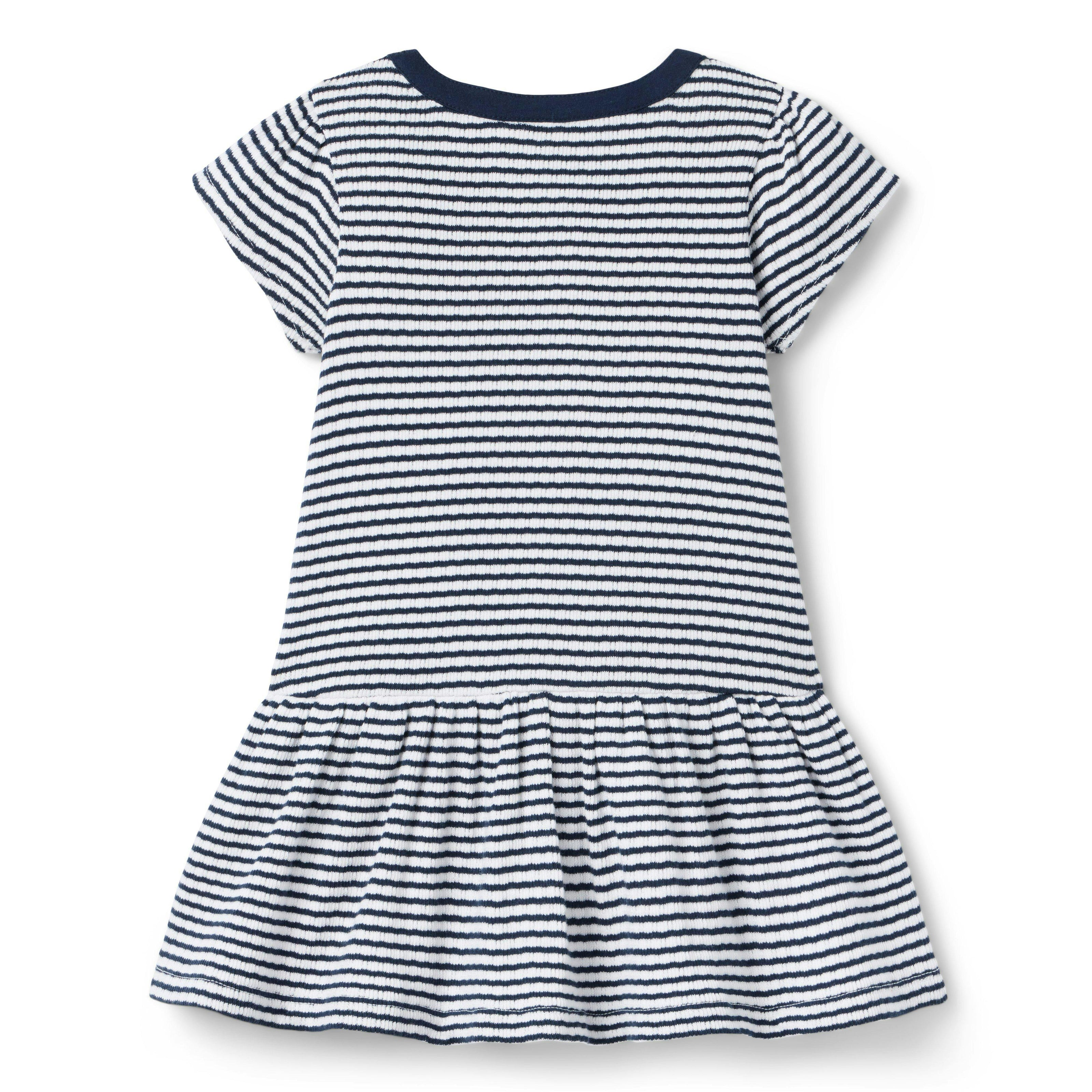 Striped Dropwaist Dress, multicolor