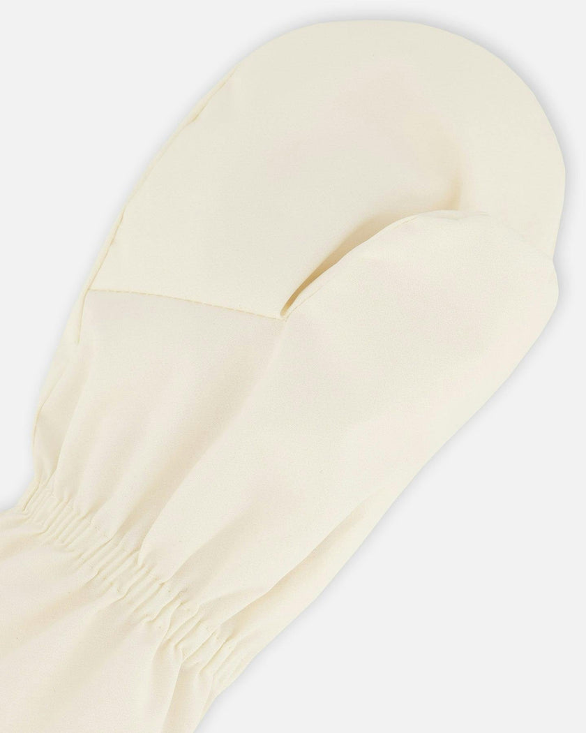 Lined Baby Mittens Off-White