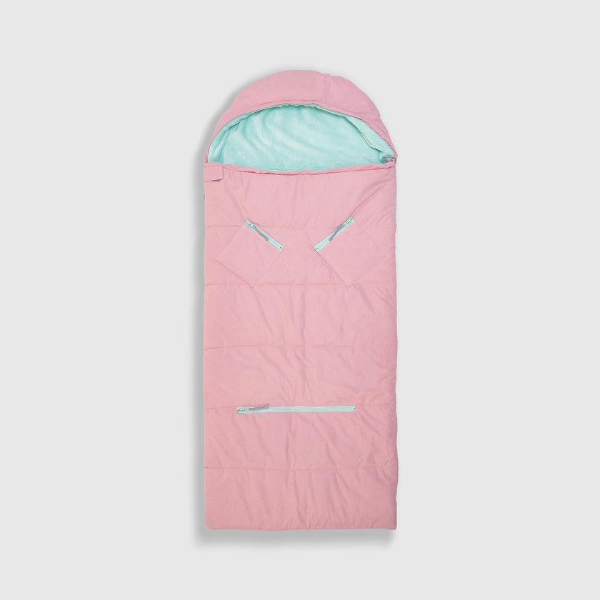 Sleep-N-Pack™ – Little Kid Size | Bows & Ruffles Cotton Candy Pink Corduroy