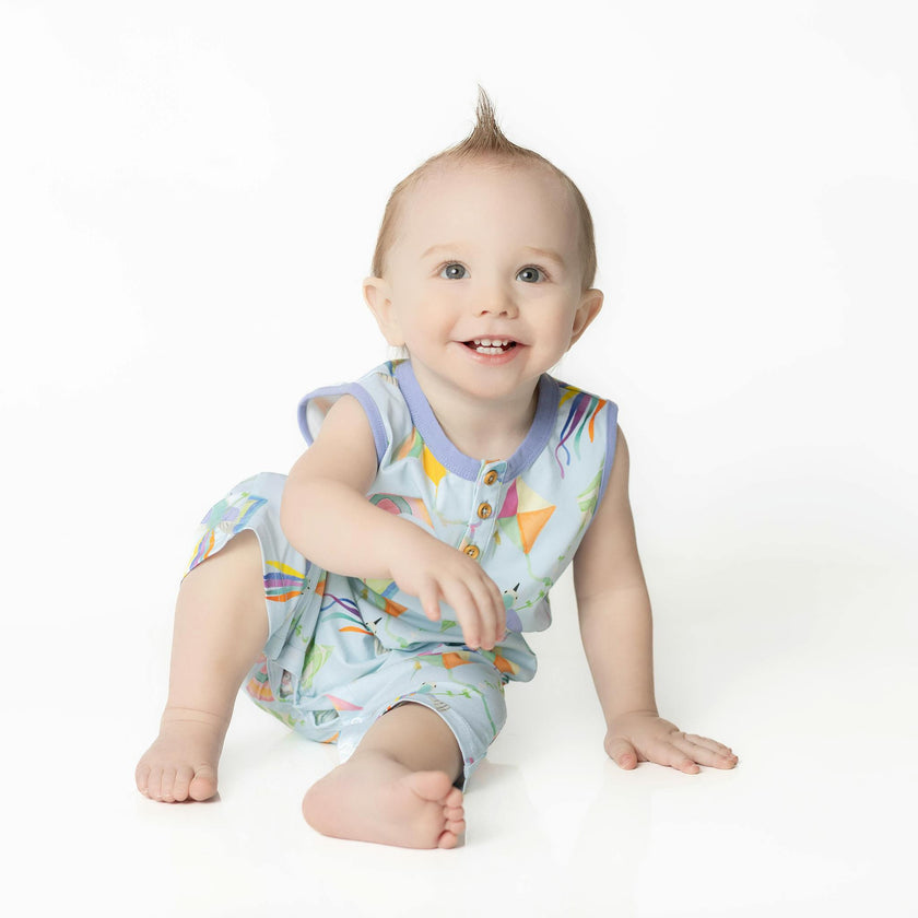 Cleo baby romper shorts | Flying Kites