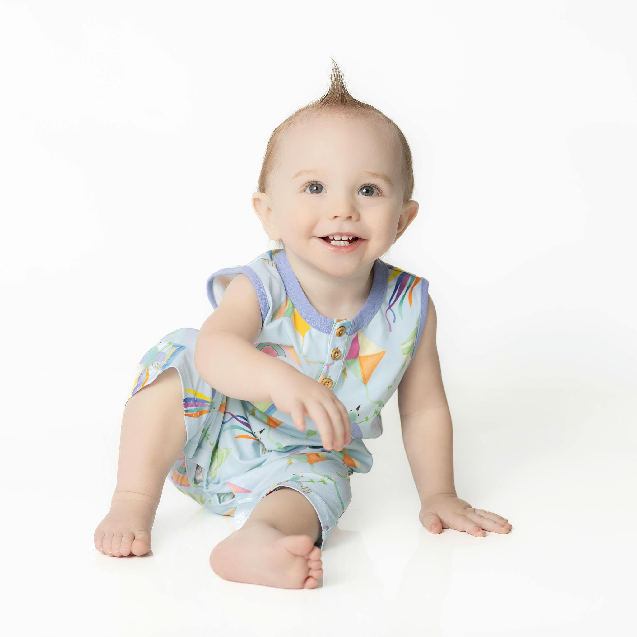 Cleo baby romper shorts | Flying Kites