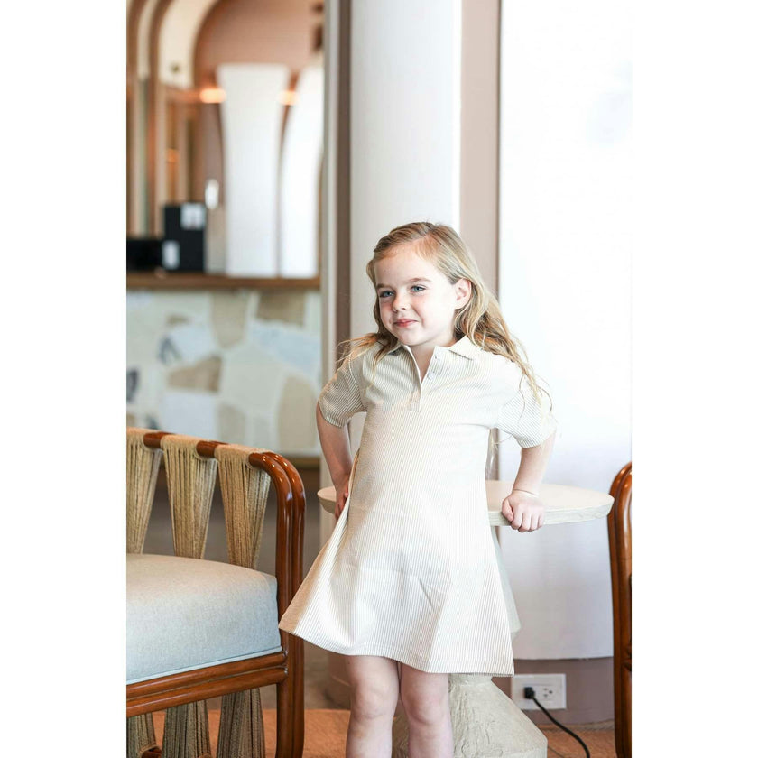 Seersucker Short Sleeve Dress