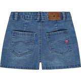 Pleated Denim Skort