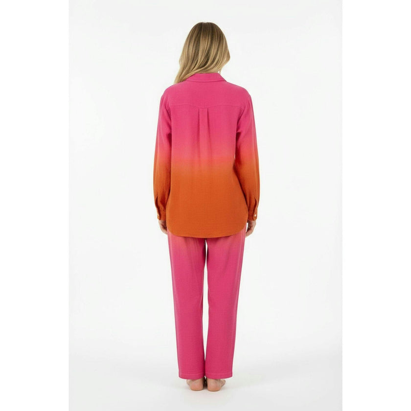 Clementine Womens Top & Pant Set Ombre, Pink
