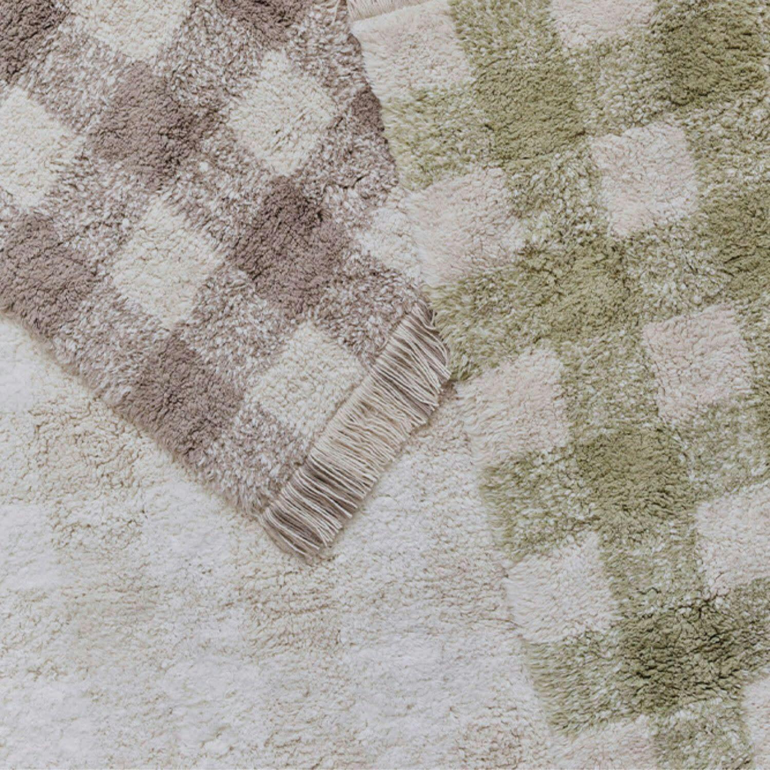 Washable Rug Vichy Matcha