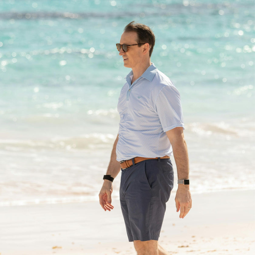 Men's Performance Polo in HD Sailboats