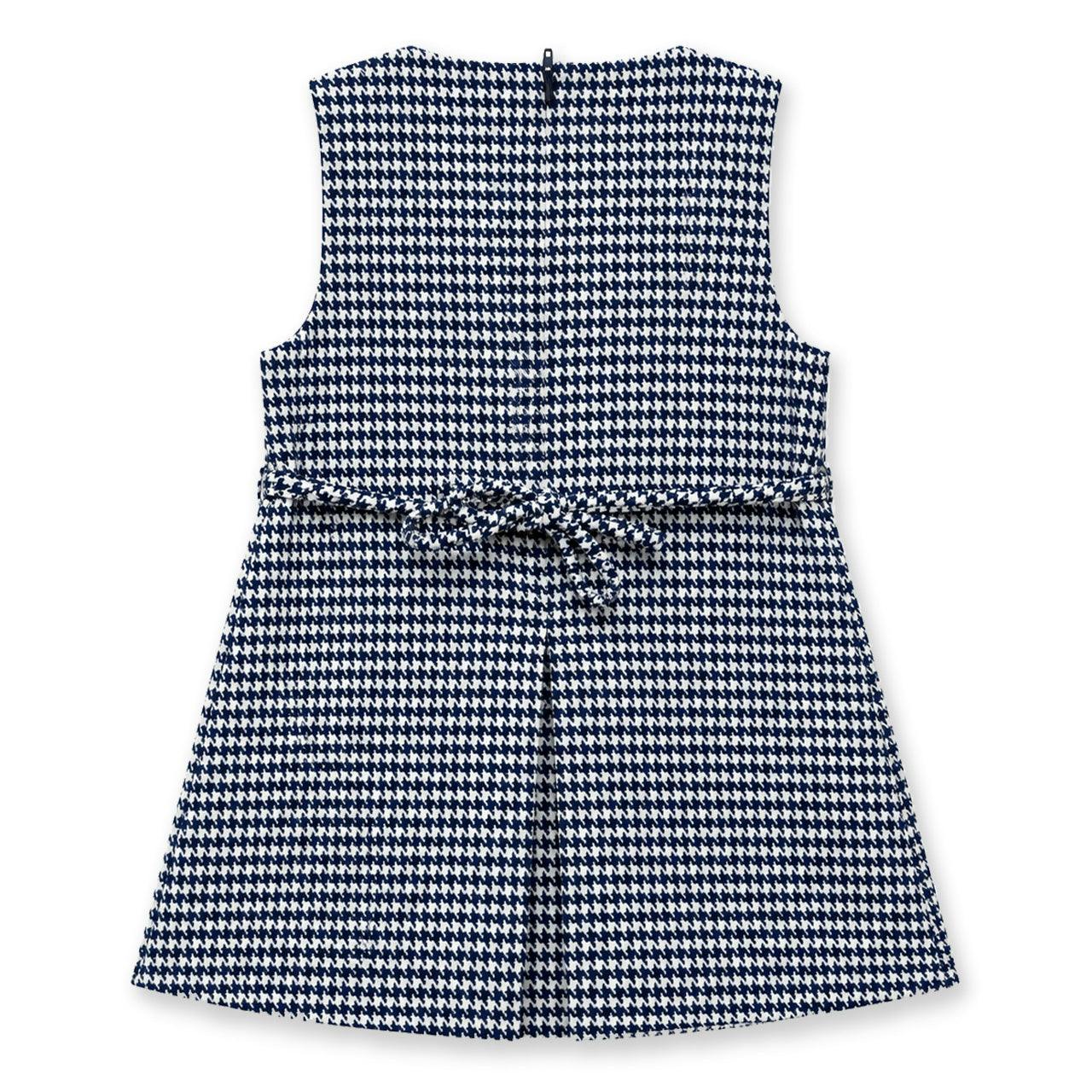 Houndstooth Jumper with Hearts & Flowers