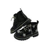 Black Rainbow Shimmer Stars Boots
