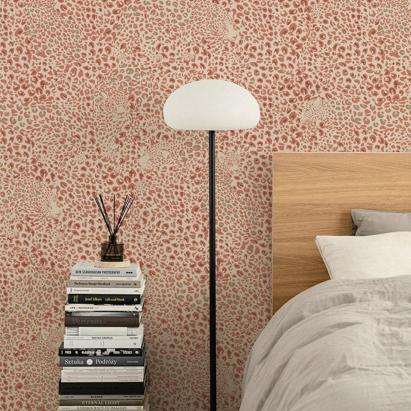 Papier peint CHEETAH coloris Brique