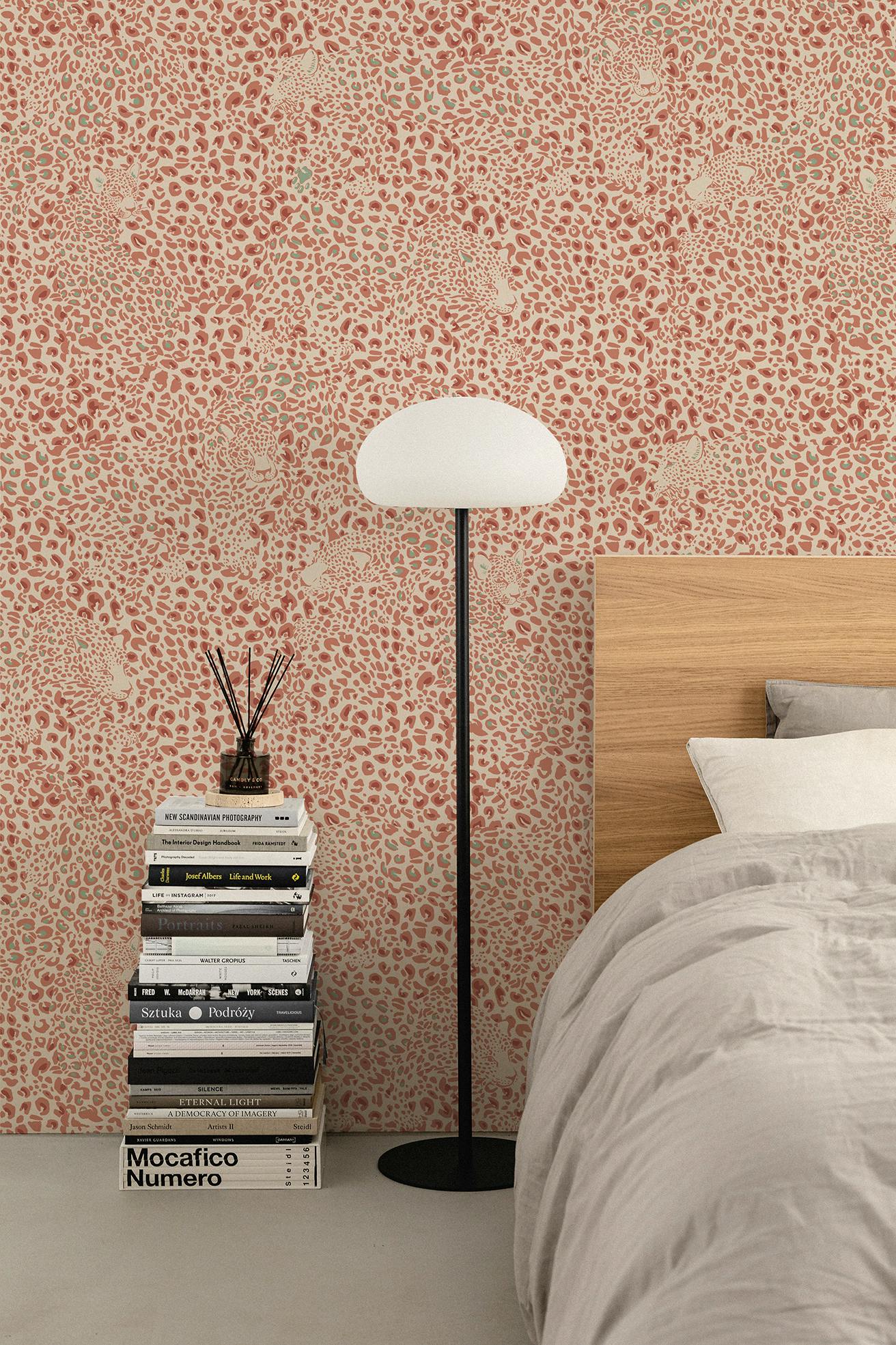 Papier peint CHEETAH coloris Brique