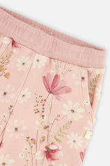 Sweatpants Pink Printed Flowers