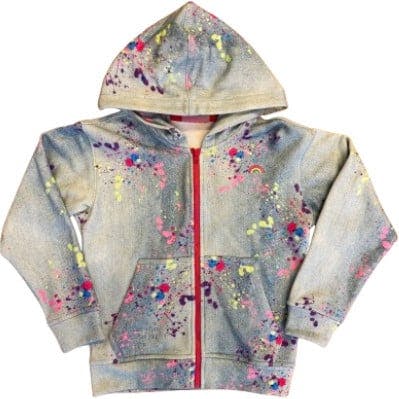 Girls Oversized Drop Shoulder Full-Zip Hoodie
