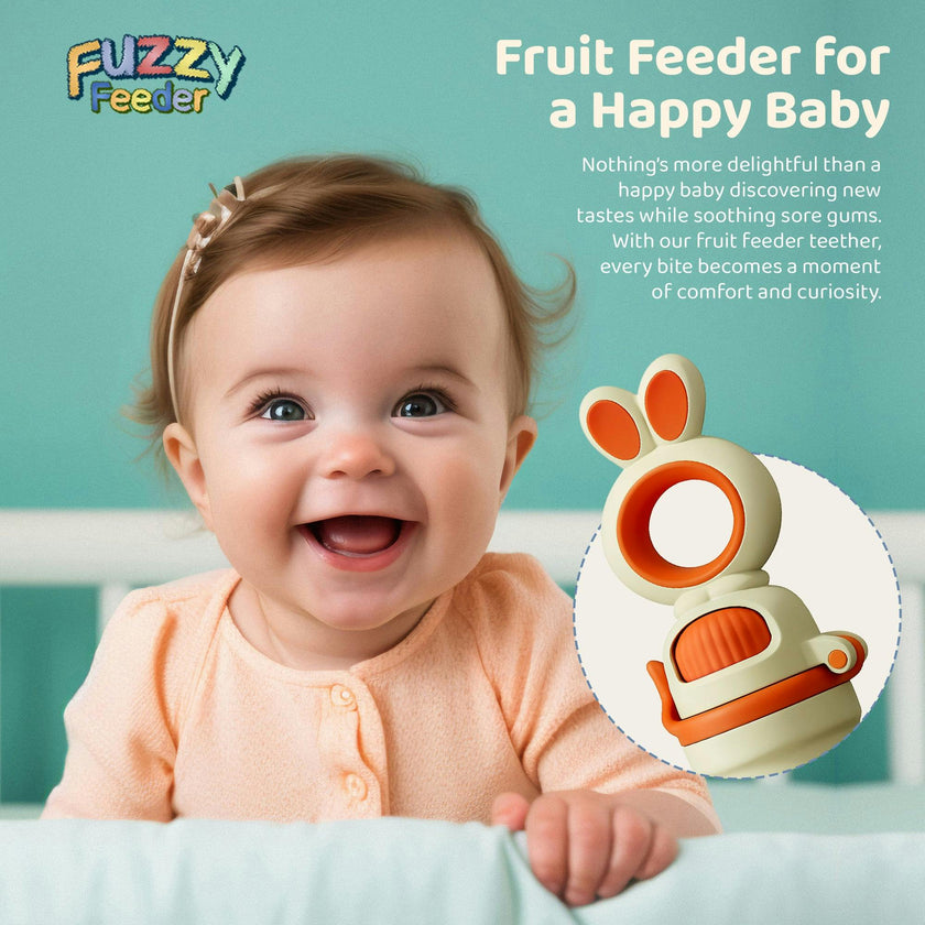 Baby Push Pop Fruit Feeder - Orange