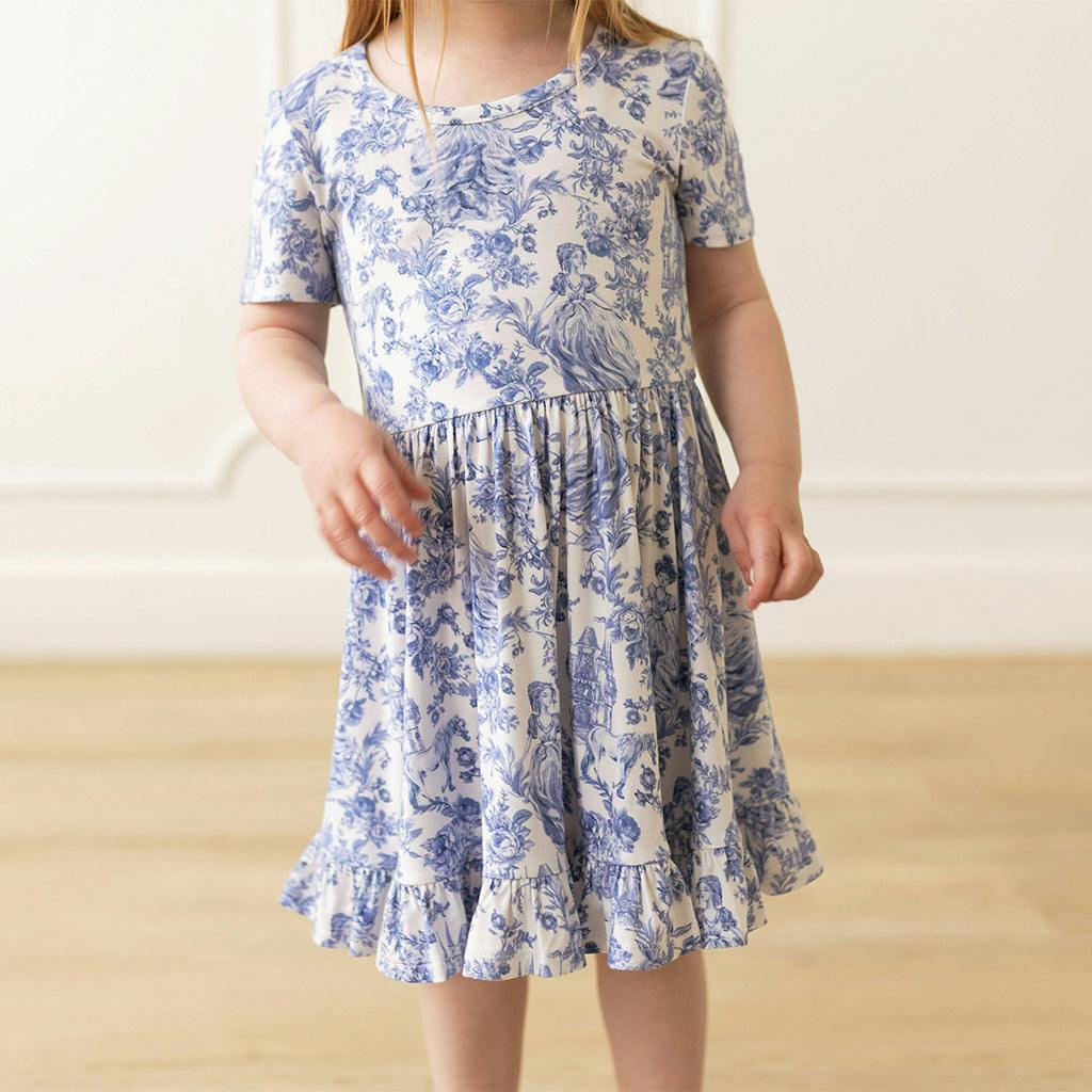 Briar Short Sleeve Ruffled Twirl Dress