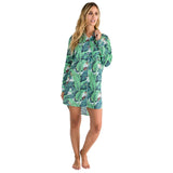 Women's Martinique® Green Banana Leaf Night Shirt