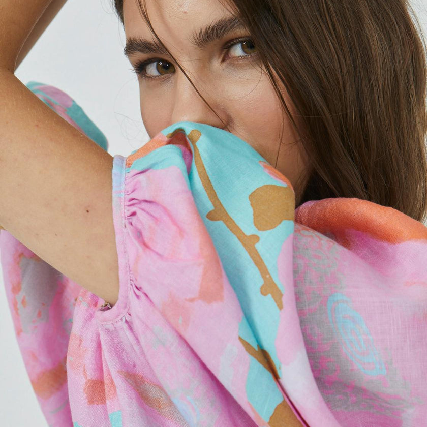 Bubble Linen Shirt - Aquarela