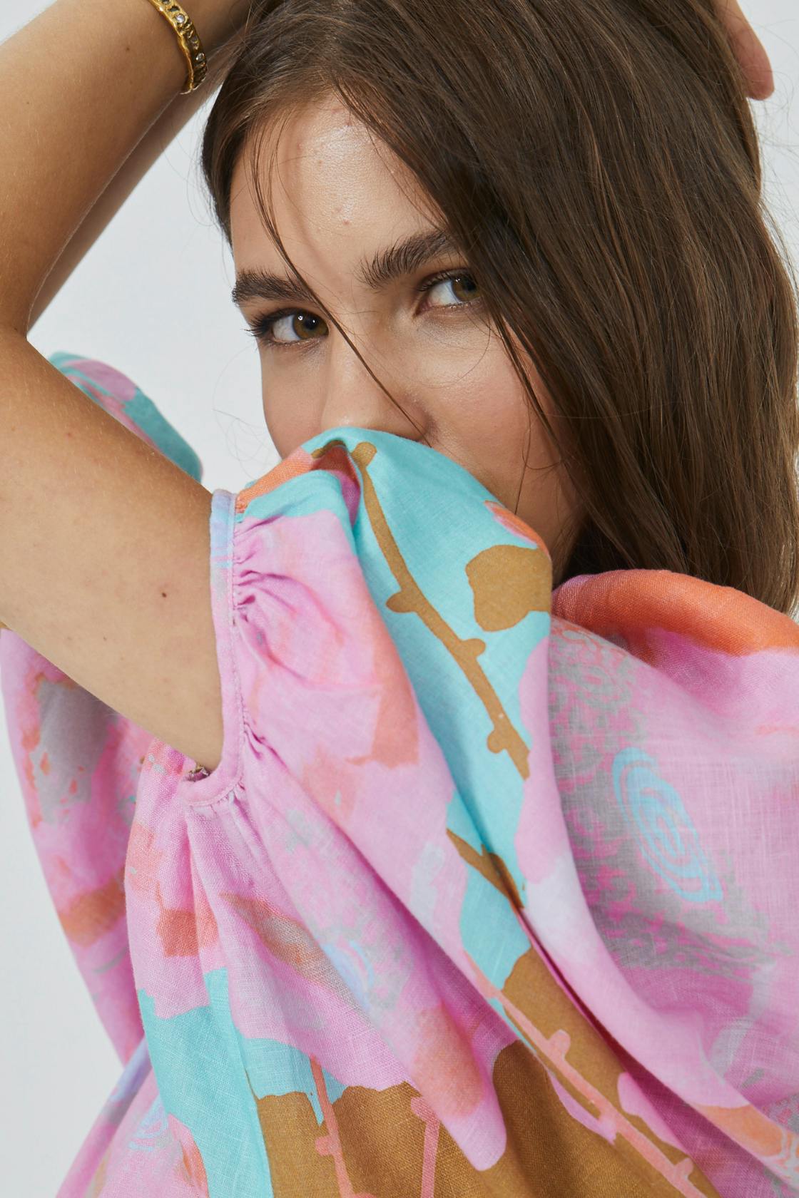 Bubble Linen Shirt - Aquarela