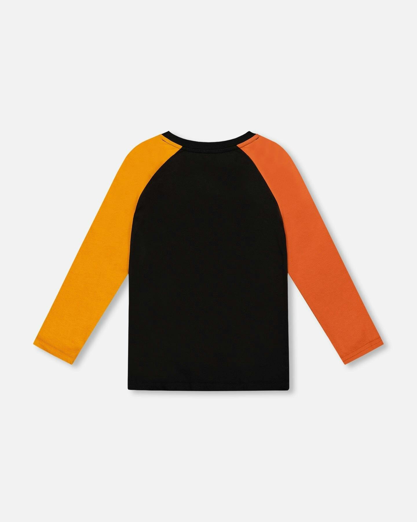 Long Sleeve Raglan T-Shirt with Glow-In-The-Dark Print