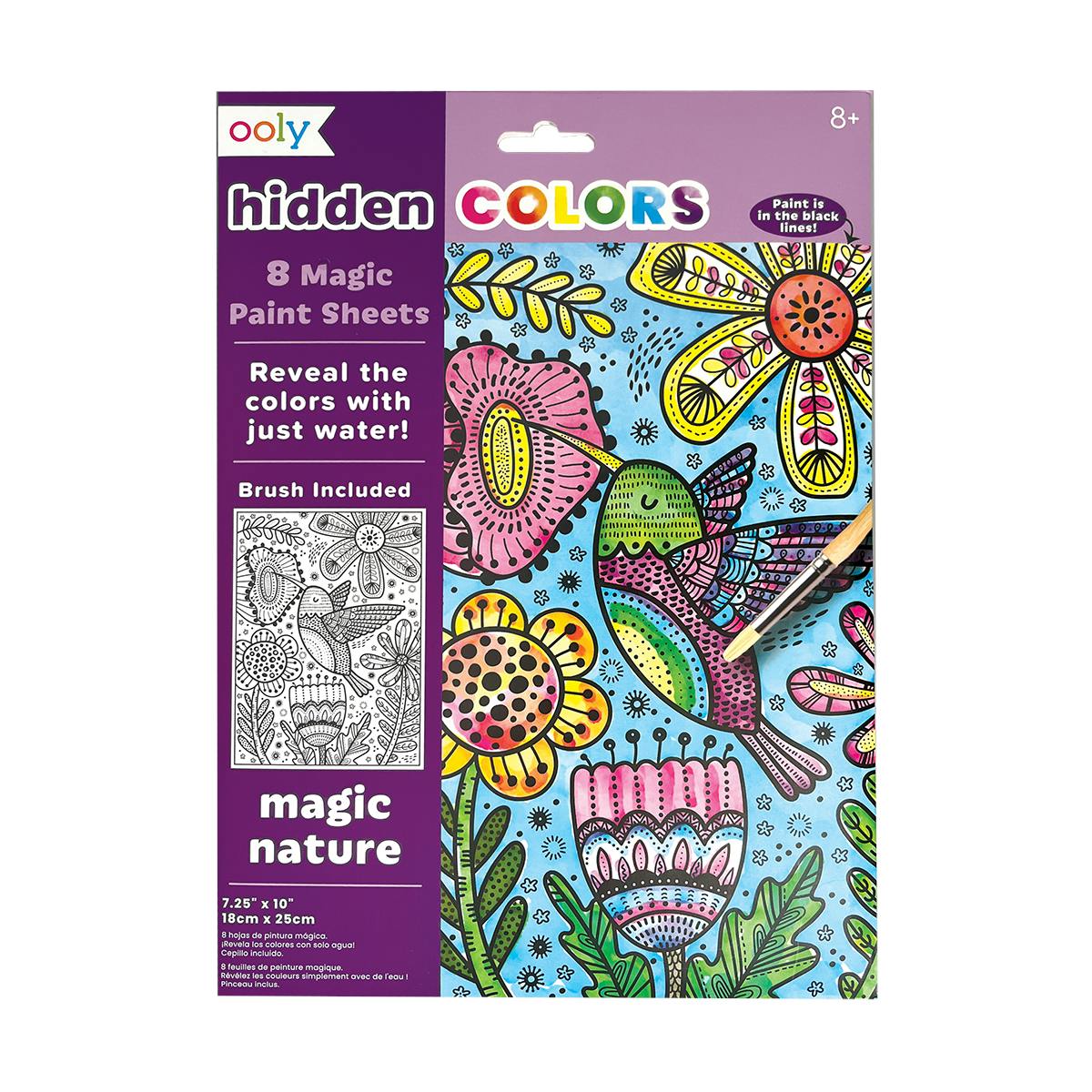 Hidden Colors Magic Paint Sheets - Magic Nature