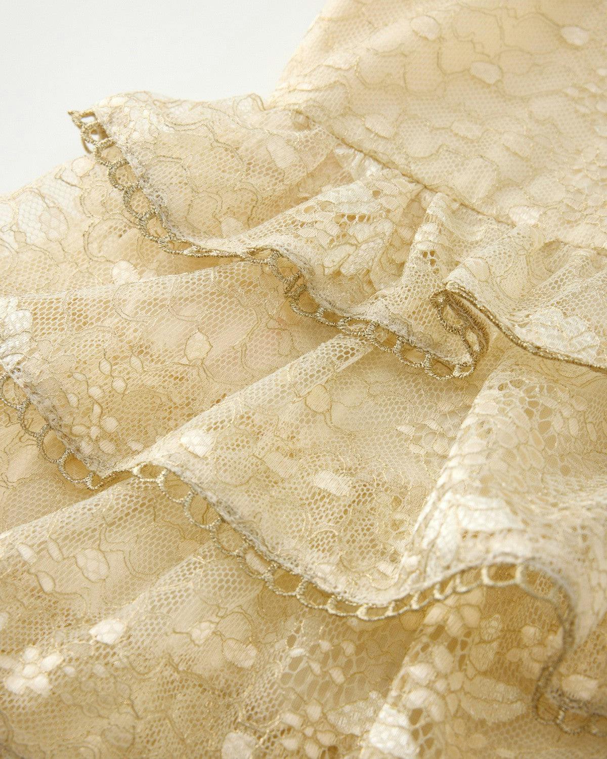 Tanya Lace Frill Maxi Dress (Baby)