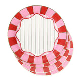 Packed Party Red and Pink 10 In Plate, Party Ware