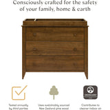 Sprout 3-Drawer Changer Dresser with Removable Changing Tray in Natural Walnut
