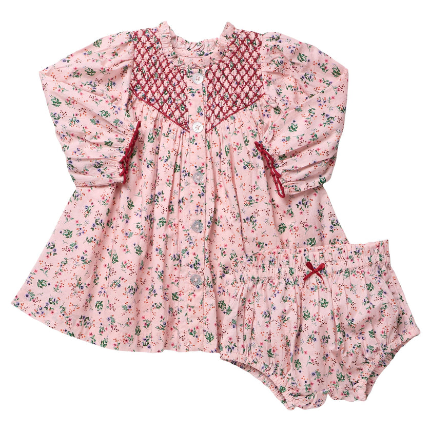 Baby Girls Lucia Dress Set - Mini Cottage Floral