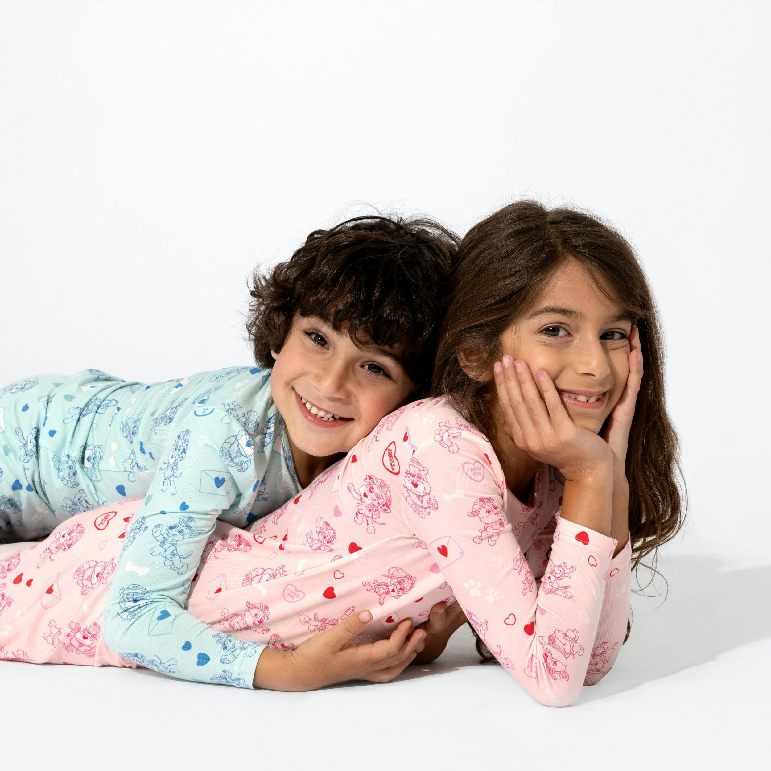 PAW Patrol: Love Paws Pink Bamboo Girls' Long Sleeve Dress