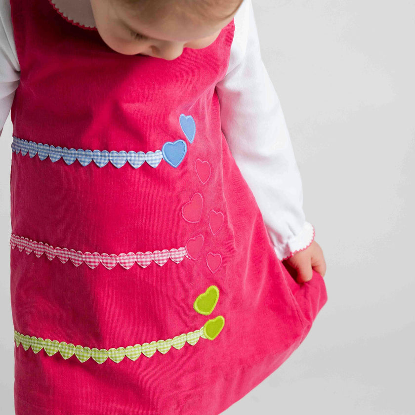 Corduroy Jumper With Hearts