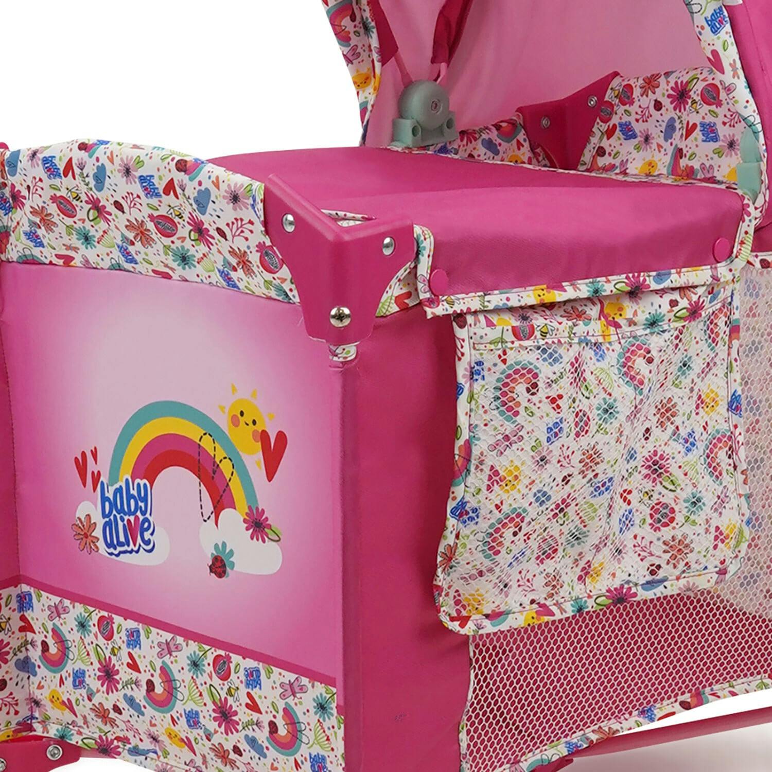 Baby Alive: Deluxe Doll Play Yard Accessory - Pink & Rainbow
