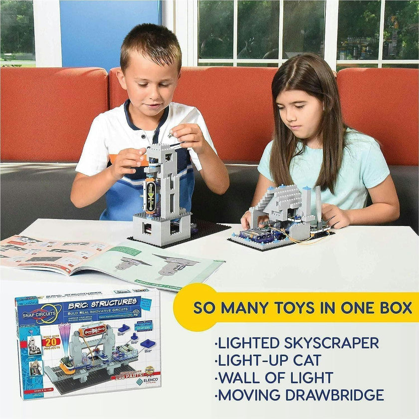 Snap Circuits BRIC: Structures STEM Electronics Activity Set w/ 20 Projects