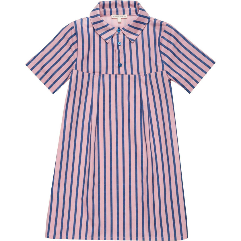 Shirtdress in Blue Note Stripe