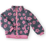 Flower Power Fleece Jacket, Multi Purple