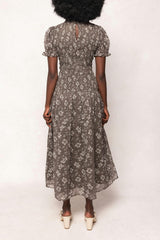 Jennifer Dress in Olive Blossom