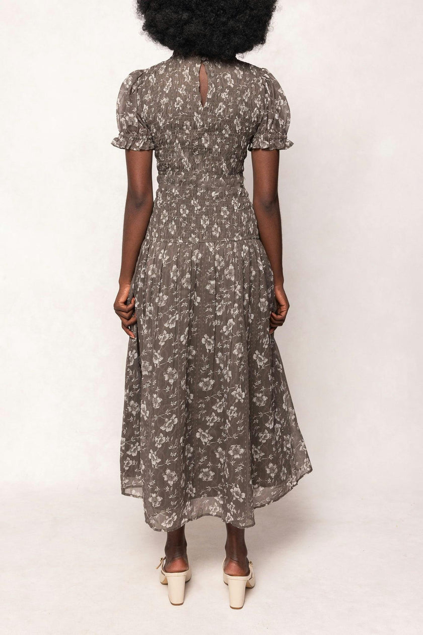 Jennifer Dress in Olive Blossom