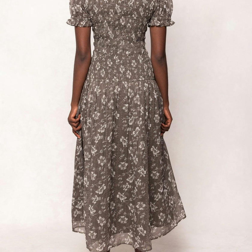 Jennifer Dress in Olive Blossom