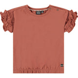 Flutter Sleeve Cinched Waist T-Shirt