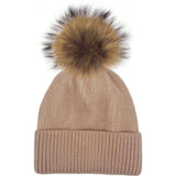 Ribbed Lurex Knit Hat (Snap On Pom Sold Separately)