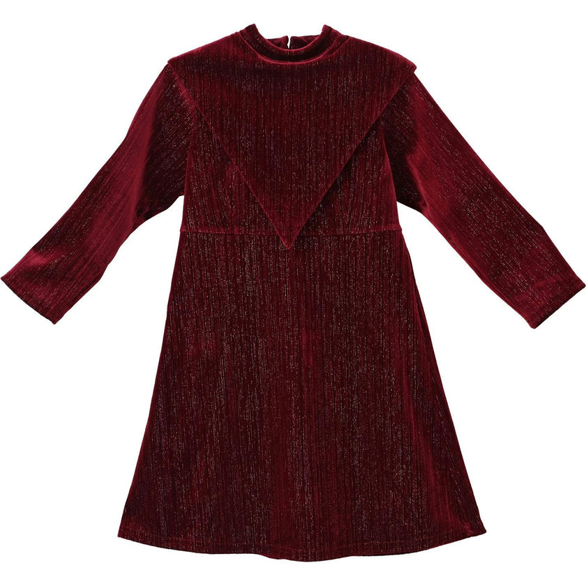 Leila dress (garnet velvet)