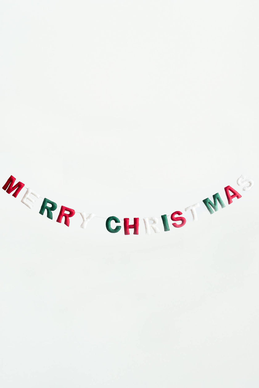 Merry Christmas Banner (Christmas Colors)