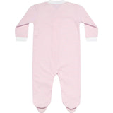 Pink Gingham Zipper Footie