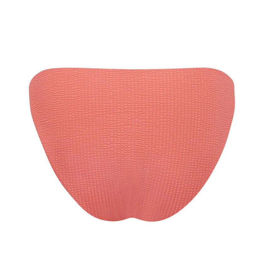 women's sailor red seersucker mid rise bikini bottom